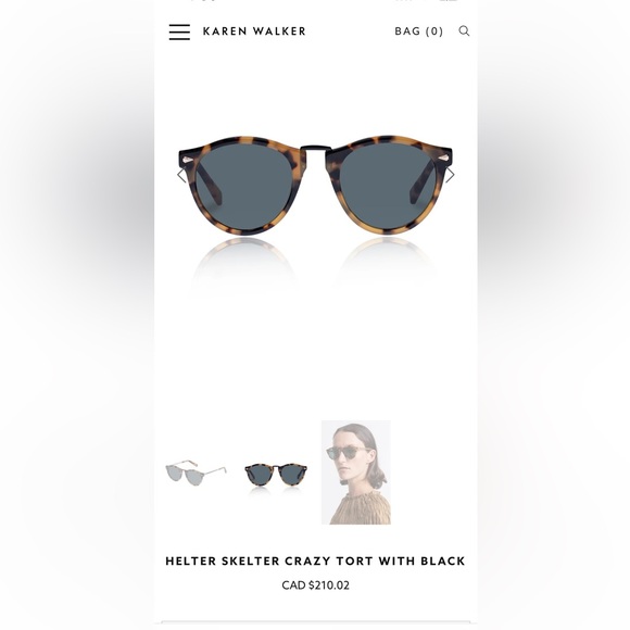 Karen Walker Helter Skelter sunglasses in Crazy Tort - Picture 2 of 5